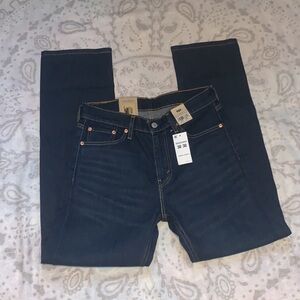 NWT Levi's 505 Dark Regular Fit Straight Leg Stretch Denim Jeans 30 x 30